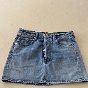 Citizens Of Humanity Blue Denim Mini Skirt